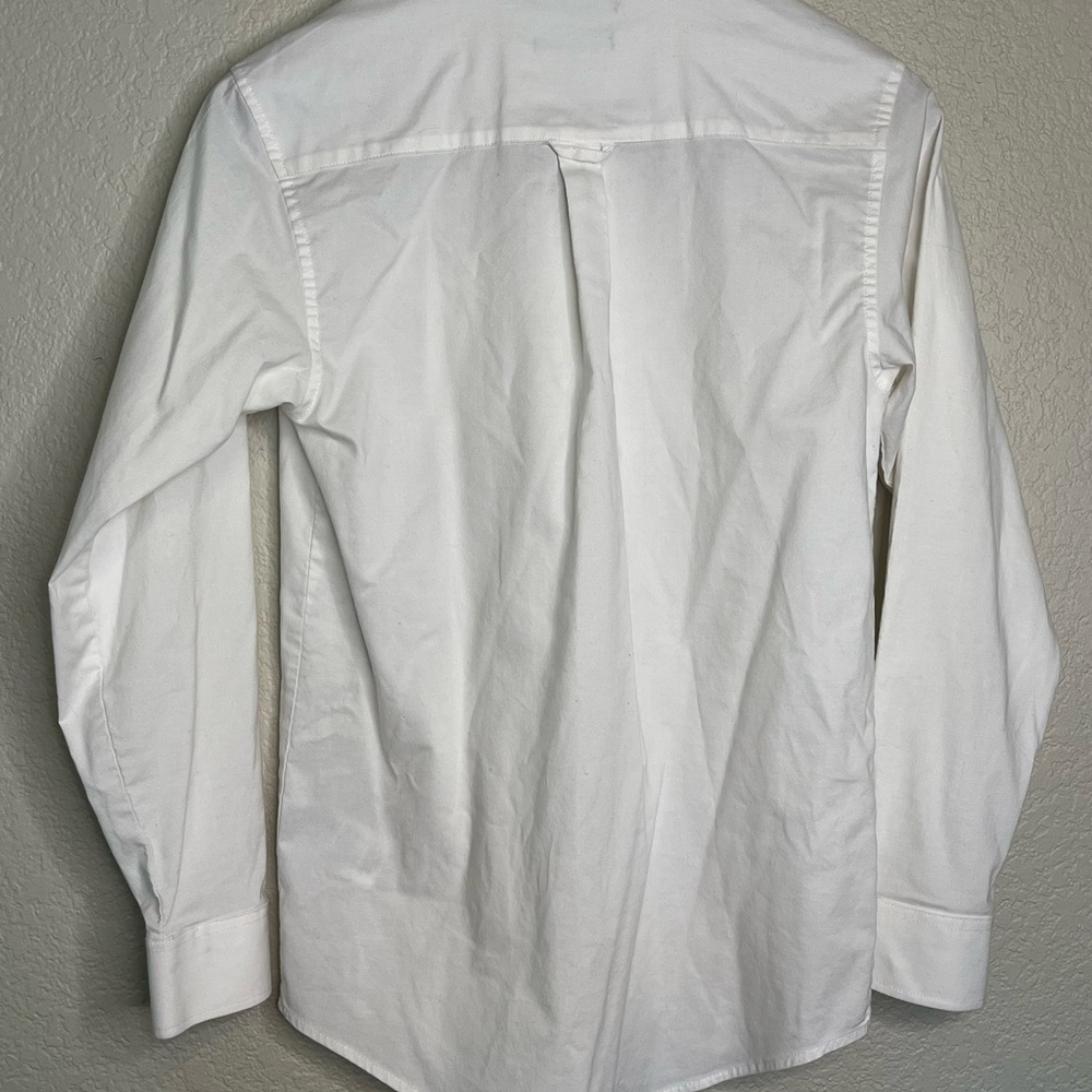 IZOD White Button-Down Dress Shirt One Front Pocket Boys Size 14/16 - Picture 10 of 11